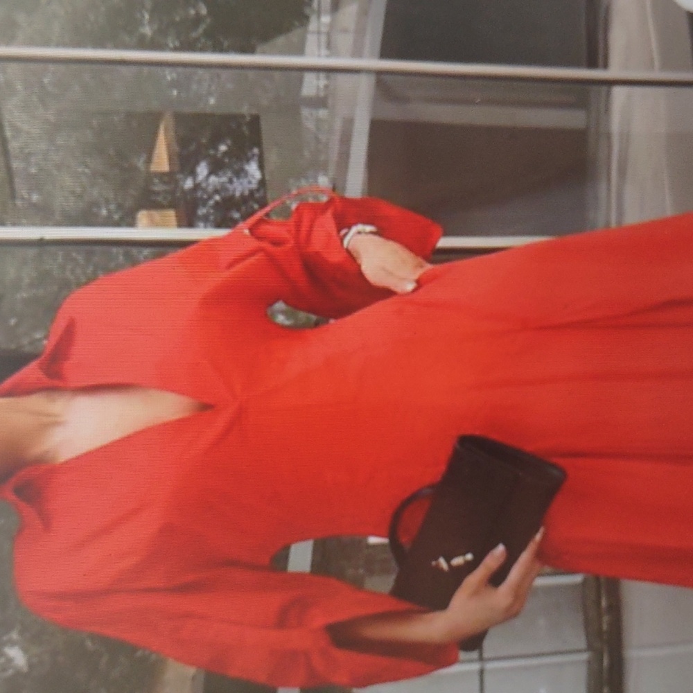 A-Line High Waisted Pleated Solid Color V-Neck Maxi Dresses Shirt Dress 2XL